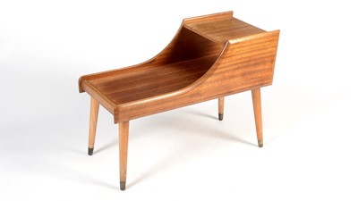 Lot 5 - A mid-Century teak telephone table