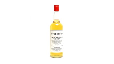 Lot 972 - "As We Get It" by Aberlour-Glenlivet: one bottle of Cask Strength pure malt Scotch whisky