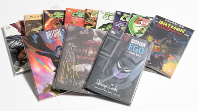 Lot 497 - Hardback and softback compilation albums, by DC Comics