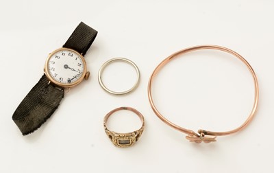 Lot 150 - A 19th Century mourning ring, and other items