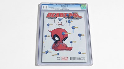 Lot 463 - Deadpool, No.1, variant cover, slabbed