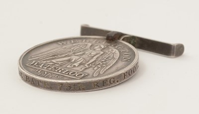 Lot 977 - Waterloo Medal awarded to George Gray, 1st Battalion 79th Regiment of Foot (Cameron Highlanders)