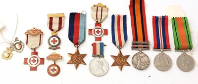 Lot 137 - A Queens South Africa medal, and other medals
