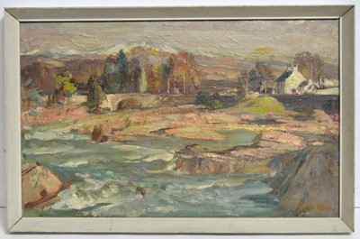 Lot 1103 - Thomas William Pattison - River and Rocks, and The Ebb and Flow of a River | oil