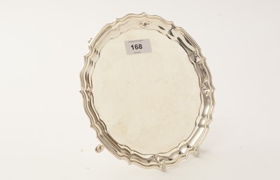 Lot 168 - A silver waiter, by C & Co.