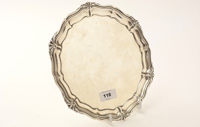 Lot 118 - A silver salver, by William Lister & Sons