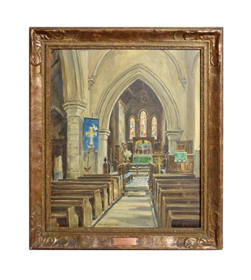 Lot 1085 - Owen Bowen - St Oswald's Church, Collingham | oil