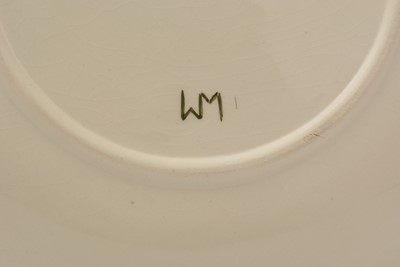 Lot 100 - Moorcroft Hibiscus bowl and cover, plate and small bowl