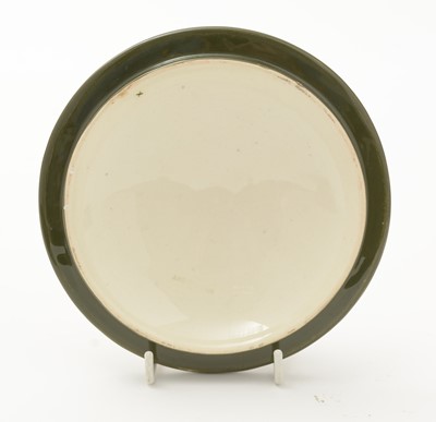 Lot 100 - Moorcroft Hibiscus bowl and cover, plate and small bowl