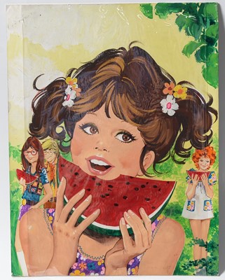 Lot 737 - Original Front Cover Artwork for Fleetway Publications' Comic "Tina"