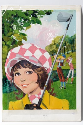 Lot 738 - Original Front Cover Artwork for Fleetwood Publications' Comic  "Tina"