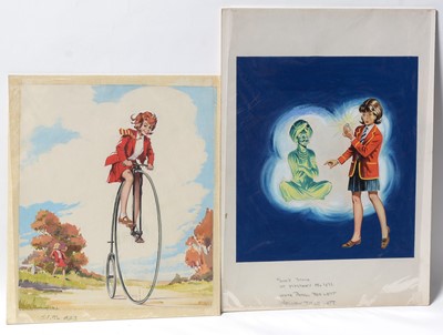 Lot 755 - Original Front Cover Artwork Fleetway Publications' girls comic "June and School Friend"