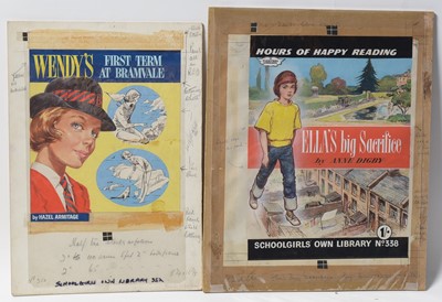 Lot 172 - Original Front Cover Artwork for the "School Girls Own Library"