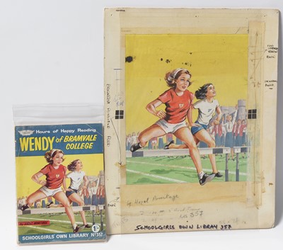 Lot 173 - Original Front Cover Artwork for the "School Girls Own Library"