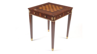 Lot 1488 - Maitland-Smith: a fine quality mahogany and gilt metal mounted games table