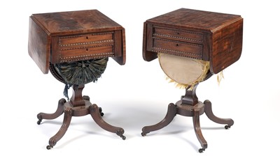 Lot 946 - Attributed to William Trotter of Edinburgh: two Regency mahogany work tables