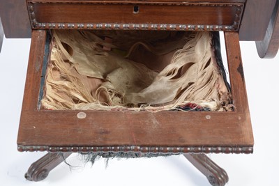 Lot 946 - Attributed to William Trotter of Edinburgh: two Regency mahogany work tables