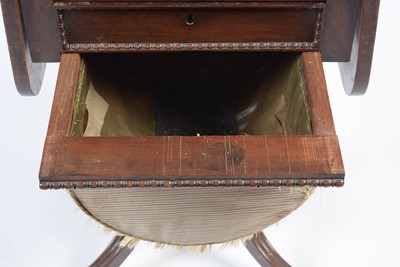 Lot 946 - Attributed to William Trotter of Edinburgh: two Regency mahogany work tables