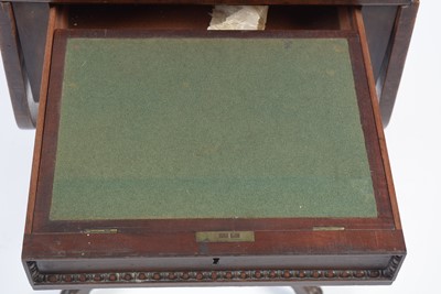 Lot 946 - Attributed to William Trotter of Edinburgh: two Regency mahogany work tables