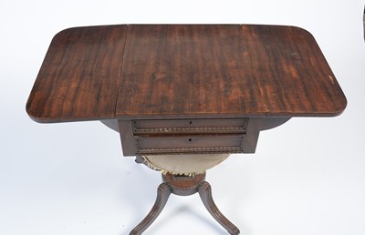 Lot 946 - Attributed to William Trotter of Edinburgh: two Regency mahogany work tables
