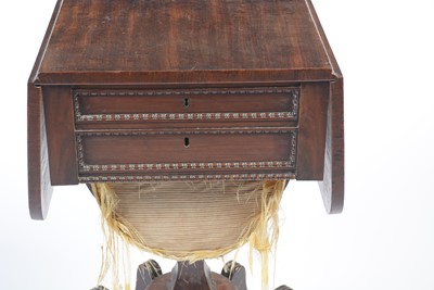 Lot 946 - Attributed to William Trotter of Edinburgh: two Regency mahogany work tables