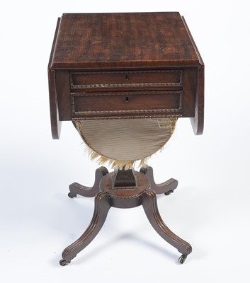Lot 946 - Attributed to William Trotter of Edinburgh: two Regency mahogany work tables