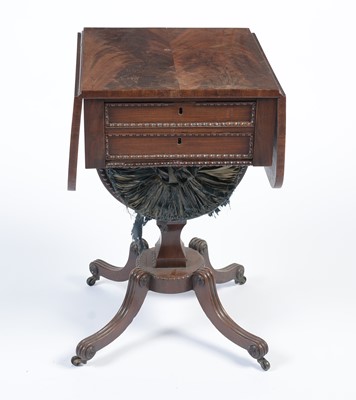Lot 946 - Attributed to William Trotter of Edinburgh: two Regency mahogany work tables