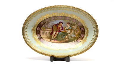 Lot 934 - Sevres style oval dish