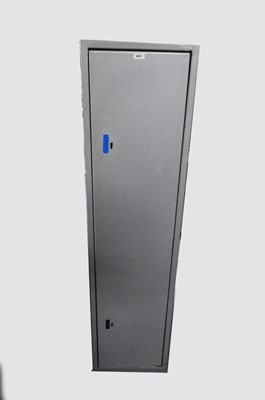 Lot 480 - A steel gun cabinet