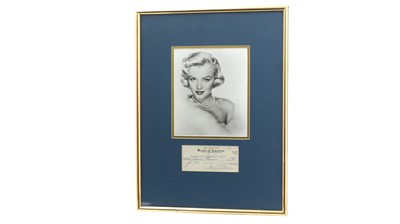Lot 775 - Marilyn Monroe, 1926-1962: a signed Bank of America cheque