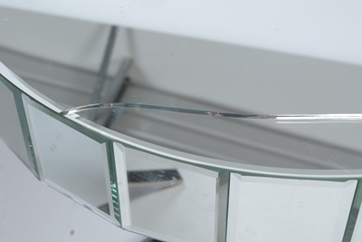 Lot 24 - A pair of glass and ebonised wood occasional tables