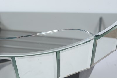 Lot 24 - A pair of glass and ebonised wood occasional tables