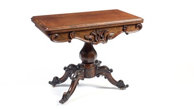Lot 1462 - A Victorian rosewood card table