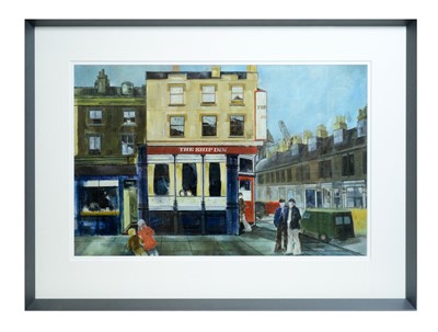 Lot 243 - Tom Dack - The Ship Inn | oil