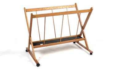 Lot 62 - A contemporary pine folio browser