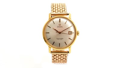 Lot 536 - Omega Seamaster De Ville: an 18ct yellow gold cased automatic wristwatch