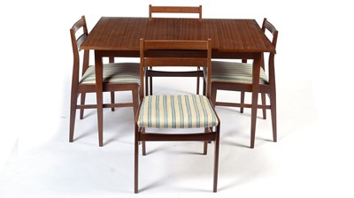 Lot 17 - Meredew: a mid-Century teak dining table and chairs