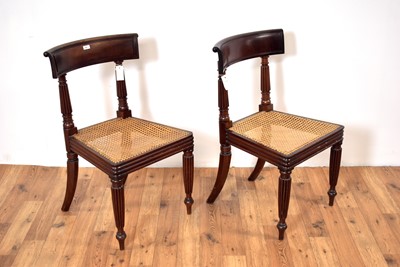 Lot 23 - A pair of 19th Century mahogany bar back dining chairs in the manner of Gillows