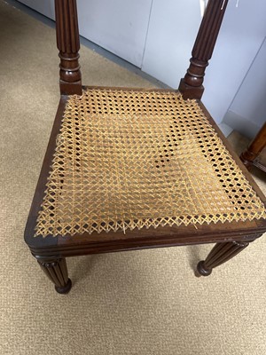 Lot 23 - A pair of 19th Century mahogany bar back dining chairs in the manner of Gillows