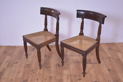 Lot 23 - A pair of 19th Century mahogany bar back dining chairs in the manner of Gillows