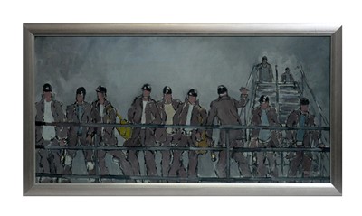 Lot 242 - Tom Dack - Miners Leaving the Pit | oil