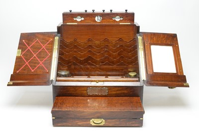 Lot 733 - A late 19th Century oak correspondence case