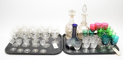 Lot 328 - A collection of etched and other glassware