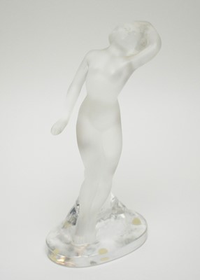 Lot 349 - A French Lalique glass figure of a nude lady