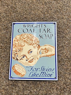 Lot 388 - A collection of enamel advertising and other wall signs