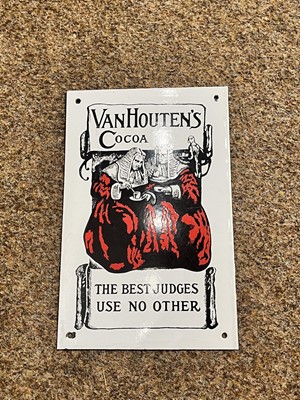 Lot 388 - A collection of enamel advertising and other wall signs