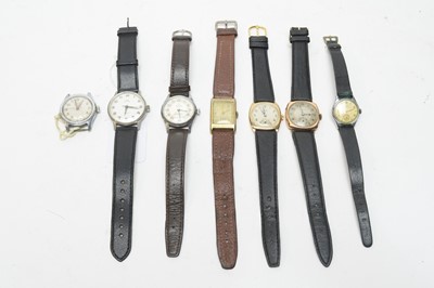 Lot 114 - A selection of manual wind wristwatches