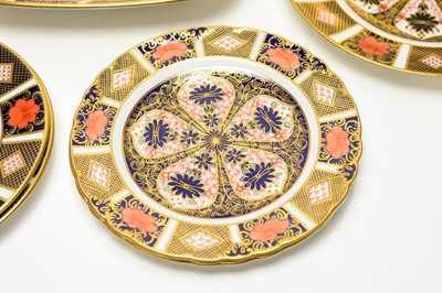 Lot 909 - Ten Royal Crown Derby Imari plates