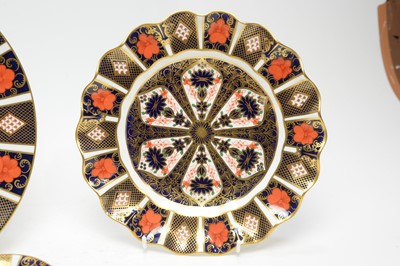 Lot 909 - Ten Royal Crown Derby Imari plates