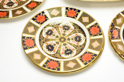 Lot 909 - Ten Royal Crown Derby Imari plates